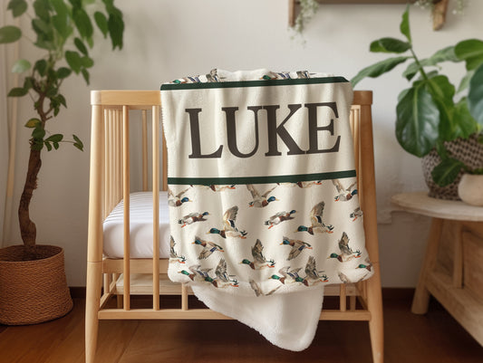 BLANKET - PERSONALIZED MALLARD DUCK