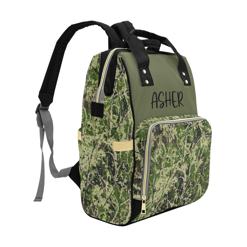 PERSONALIZED DIAPER BAG BACKPACK - HUNTING CAMO