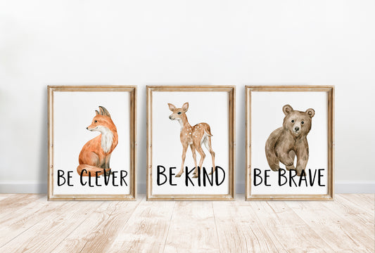WOODLAND NURSERY ANIMAL PRINTS (DIGITAL DOWNLOAD)