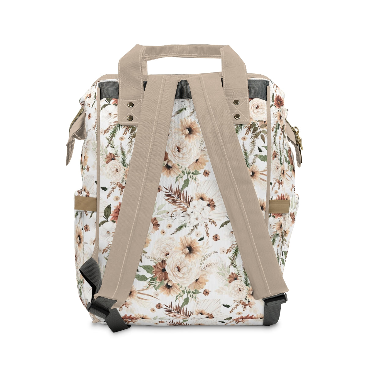 PERSONALIZED DIAPER BAG BACKPACK - BOHO FLORAL