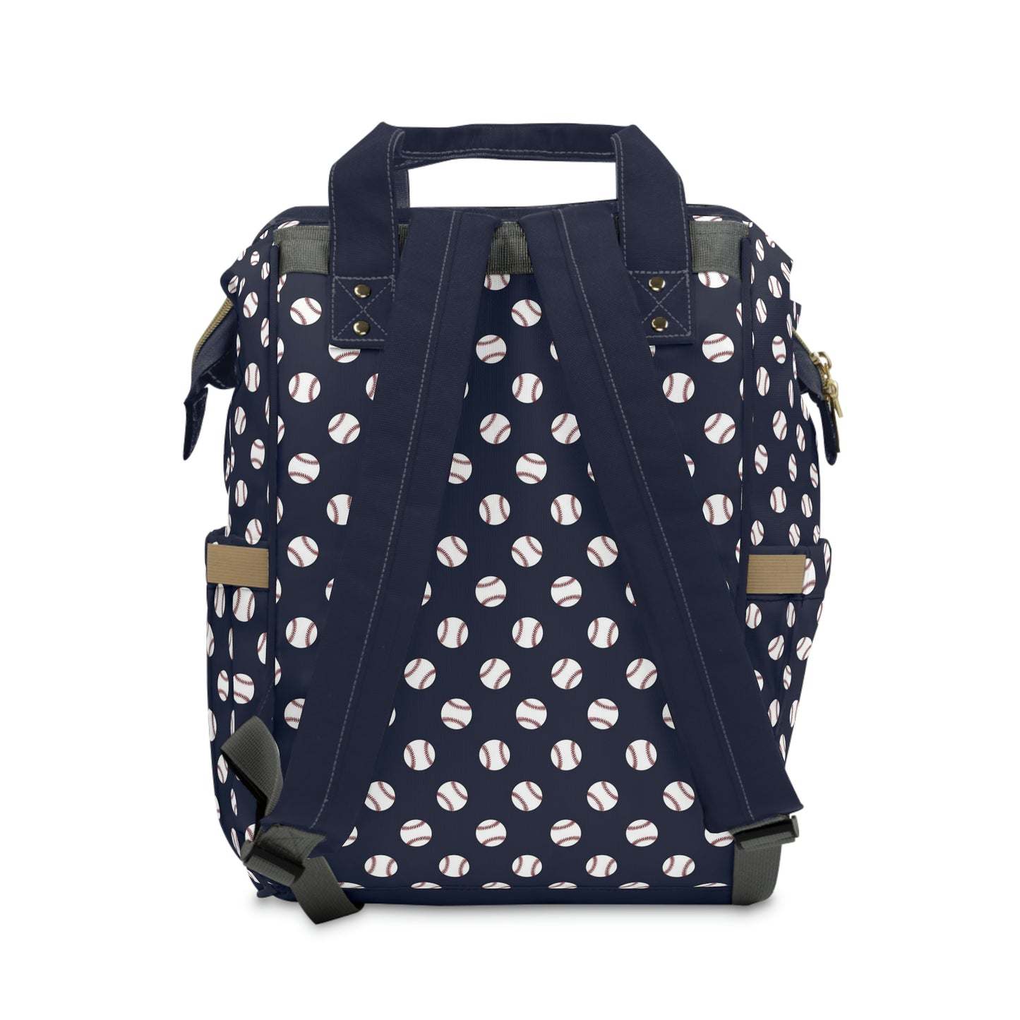 PERSONALIZED DIAPER BAG BACKPACK | NAVY BLUE BASEBALL