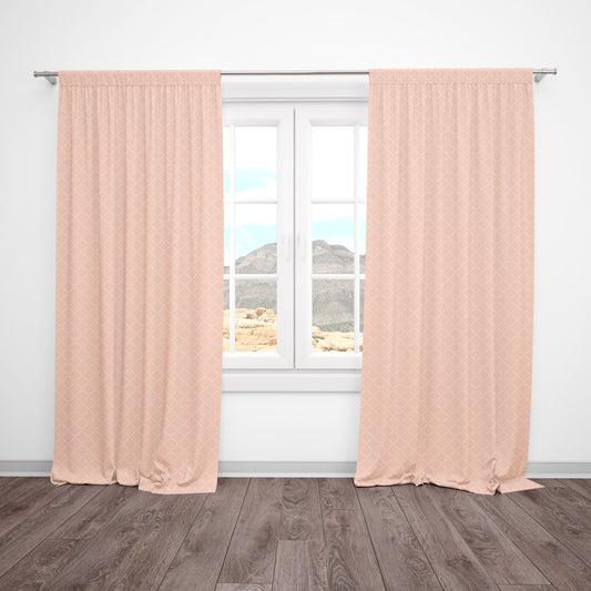 CURTAINS - FAULTY ARROW IN DUSTY PEACH
