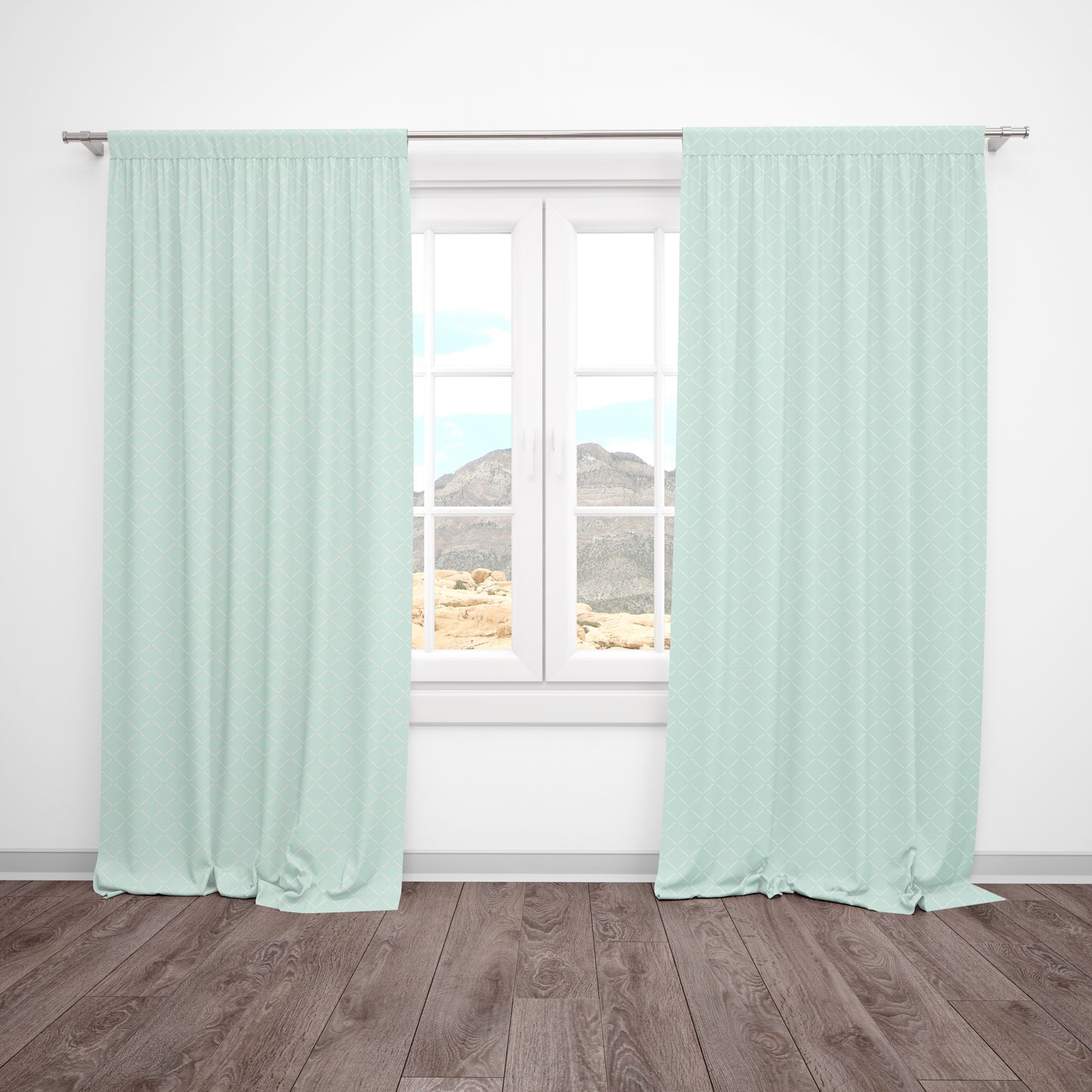 CURTAINS - FAULTY ARROW IN SOFT MINT