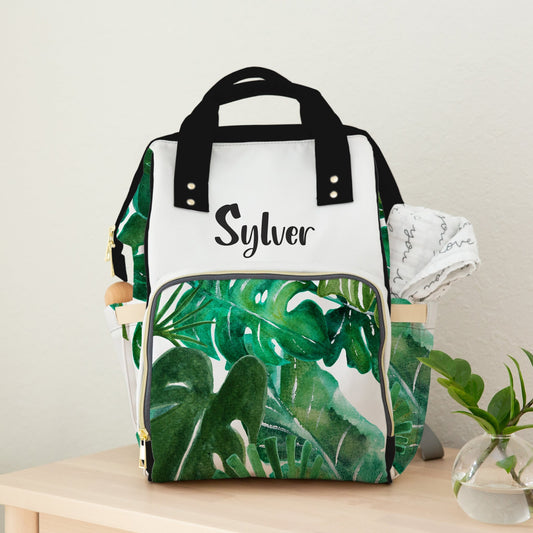 PERSONALIZED DIAPER BAG BACKPACK | PALM LEAF
