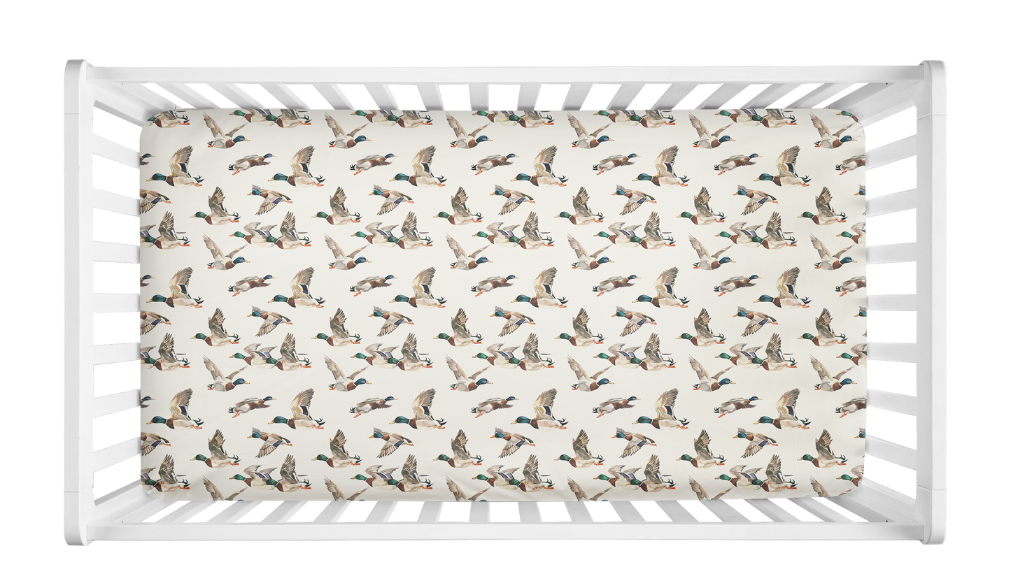 RUSTIC MALLARD DUCKS CRIB BEDDING
