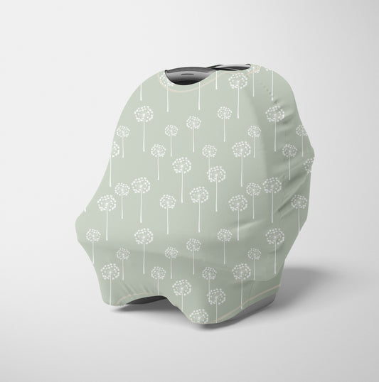 CAR SEAT COVER - SAGE DANDELION