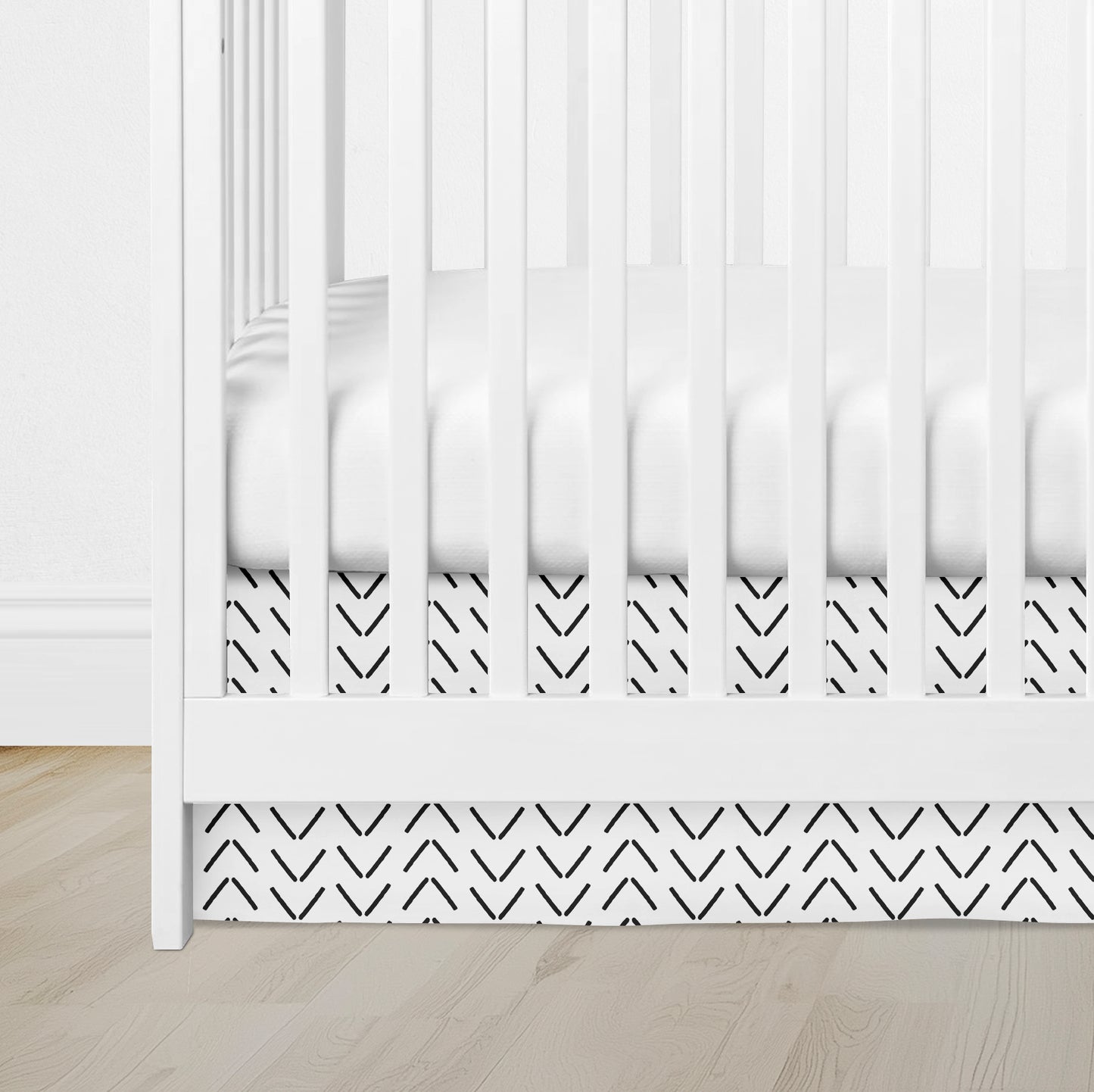 CRIB SKIRT - MODERN ARROW