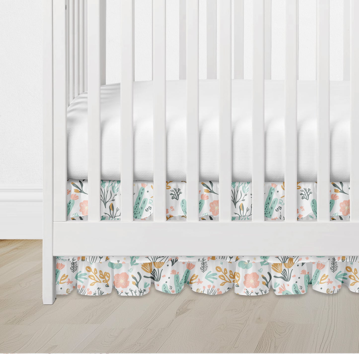 CRIB SKIRT - BOHO DESERT FLORAL