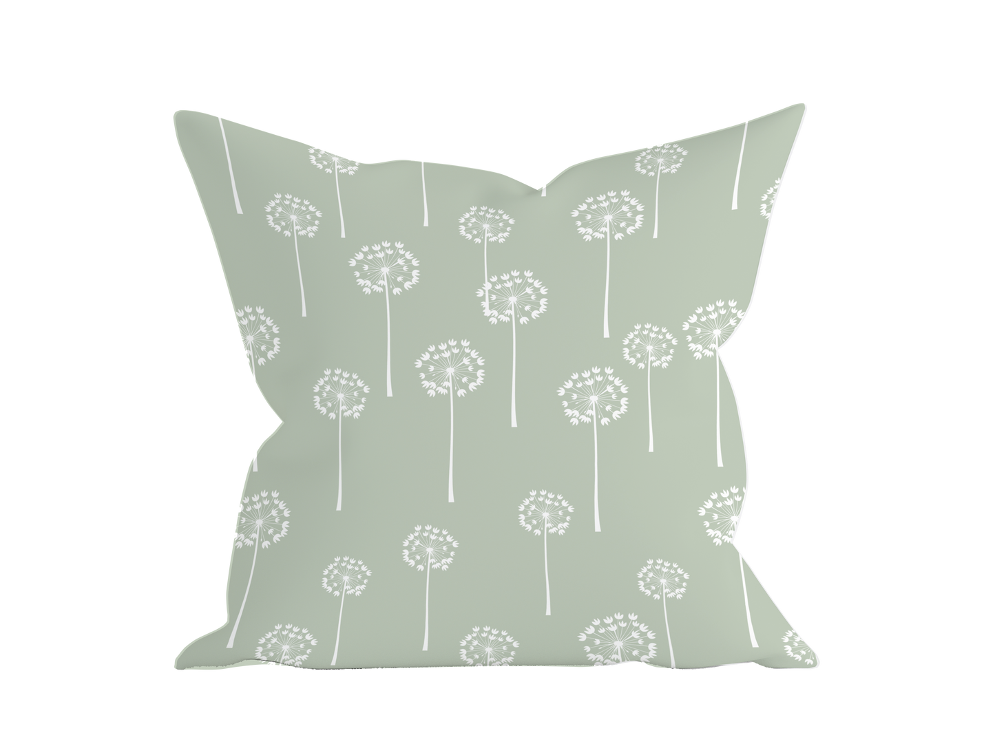 THROW PILLOW - SAGE DANDELION
