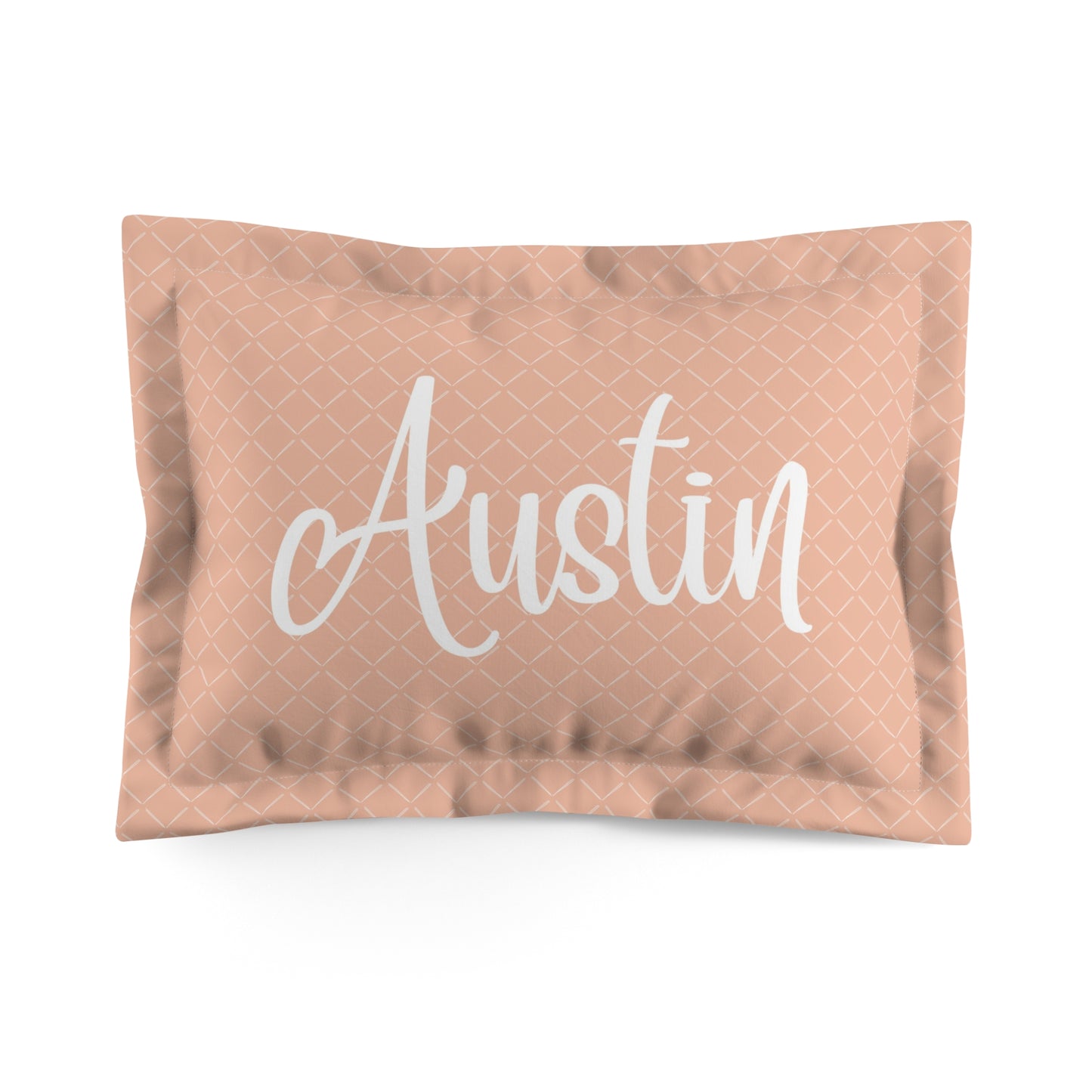 Boho Desert Bloom Bedding – Personalized Name Pillow – Twin, Queen, King Sizes