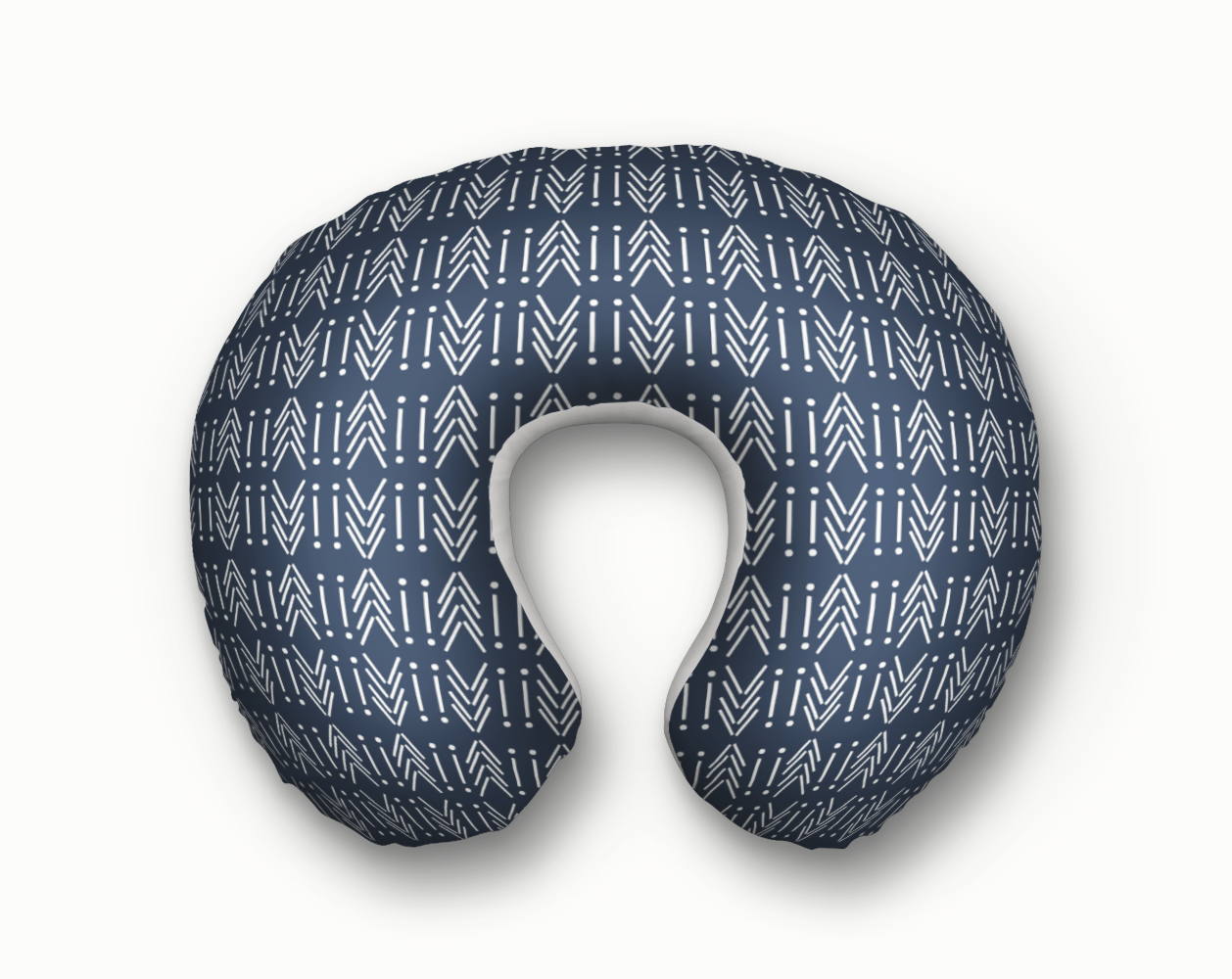 NURSING PILLOW COVER - BLUE MUDCLOTH