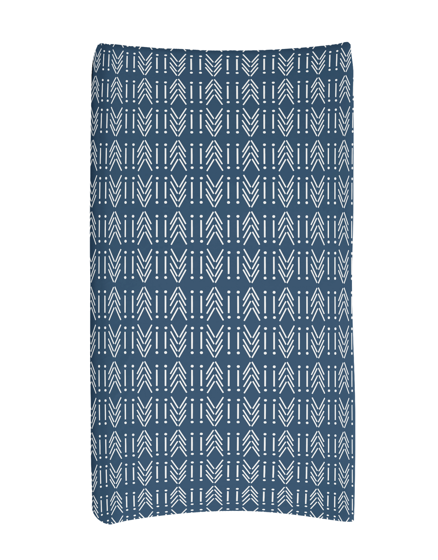 CRIB BEDDING - MODERN MUDCLOTH BOHO BLUE AND BLACK