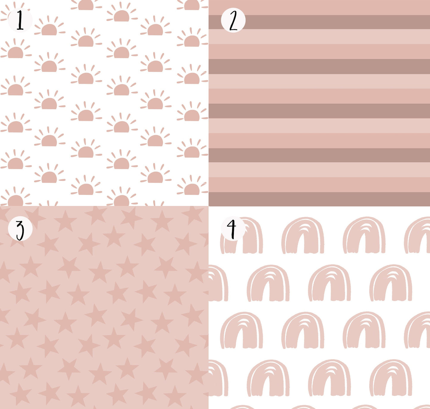 Baby Girl Crib Bedding in Dusty Pinks, Rose Pink, Crib Sheet, Change Pad Cover, Baby Blanket, Shower Gift, Nursery Bedding Set and more