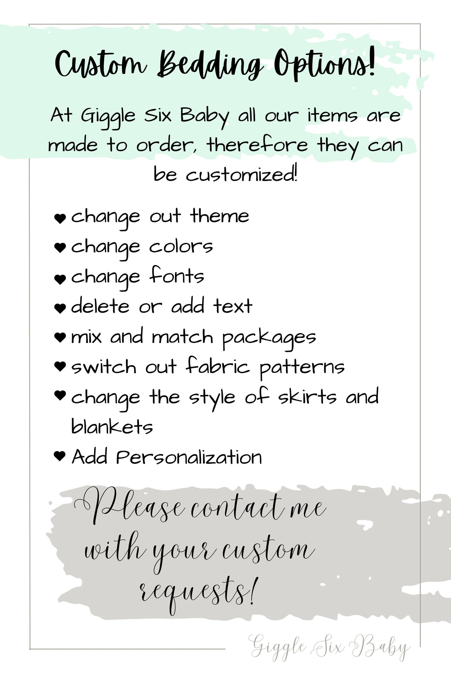 Buffalo Nursery Bedding and Decor, Black and Rust, Desert-Themed Patterns - Choose your own patterns to create your unique Crib Bedding Set!