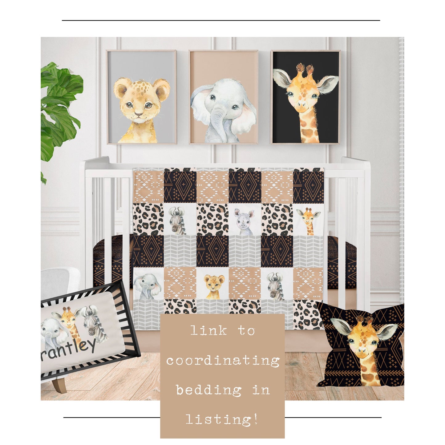 Crib Bedding, Baby Bedding, Nursery Bedding, Safari Nursery, Jungle Nursery Patterns Custom Crib Bedding, Blanket, Crib Sheet, Crib Skirt
