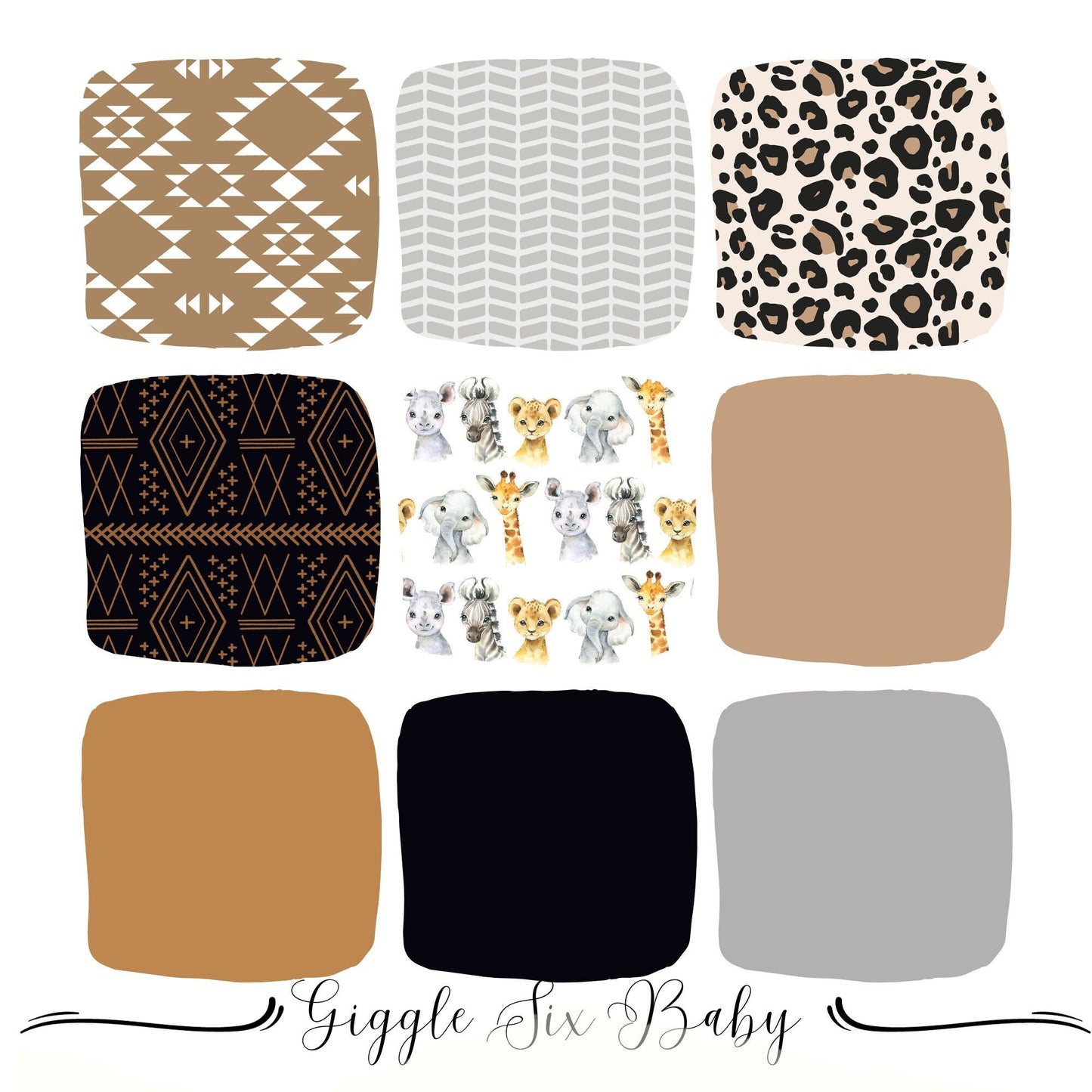 Crib Bedding, Baby Bedding, Nursery Bedding, Safari Nursery, Jungle Nursery Patterns Custom Crib Bedding, Blanket, Crib Sheet, Crib Skirt