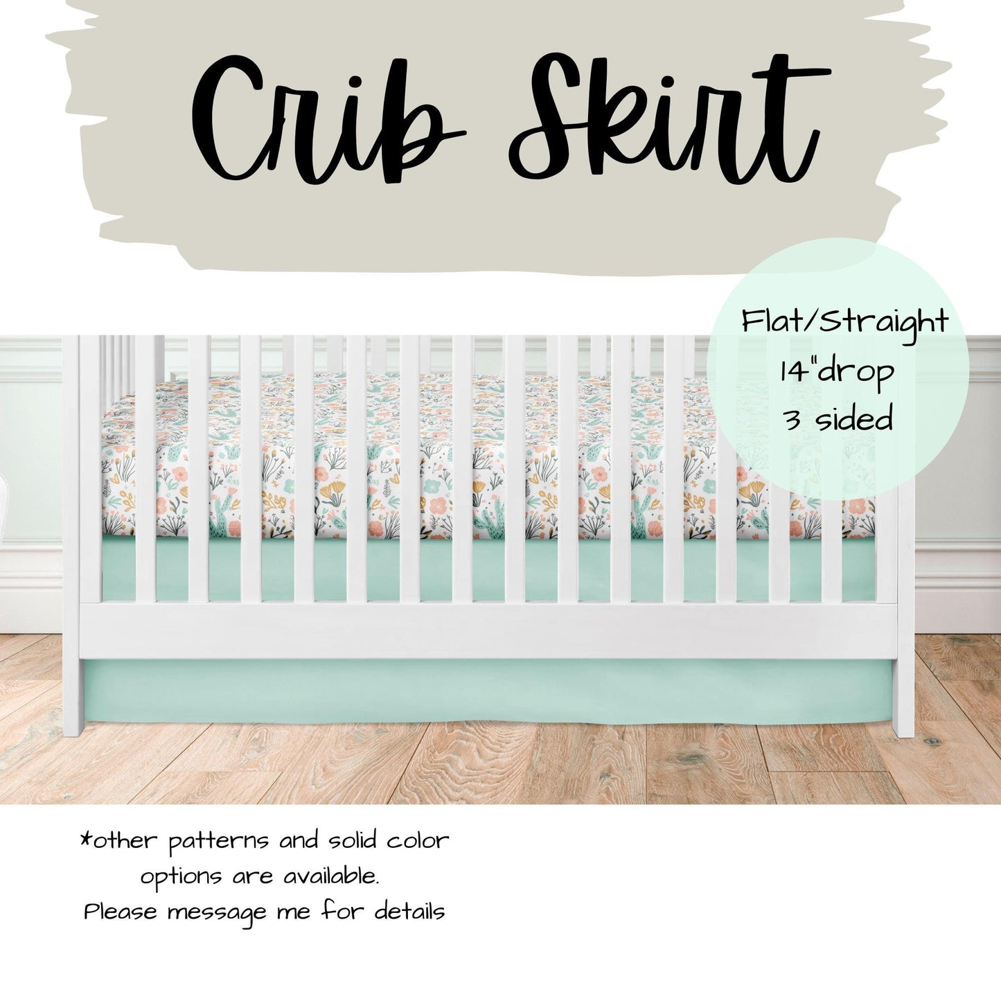Baby Girl Crib Bedding, Boho Desert Nursery Bedding Set, Cactus Crib Set, Southwestern Baby Bedding, Custom Blanket, Baby Shower Gift