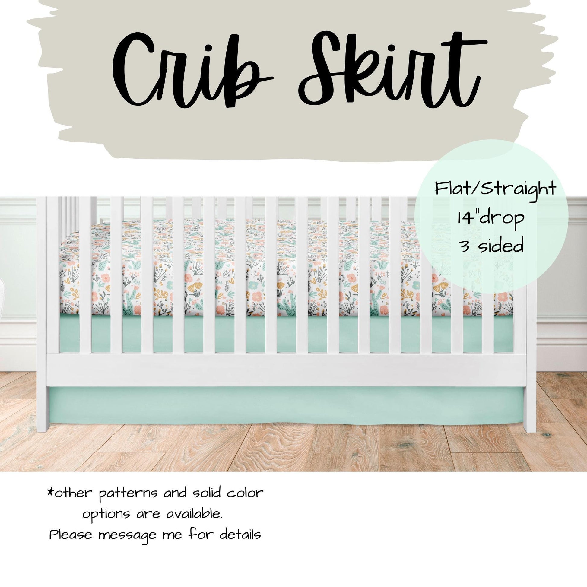 Baby Girl Crib Bedding, Boho Desert Nursery Bedding Set, Cactus Crib Set, Southwestern Baby Bedding, Custom Blanket, Baby Shower Gift