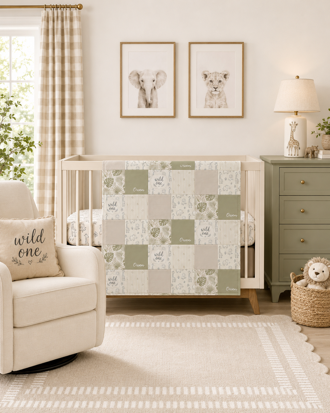 Wild One Nursery Ideas Mama Will Love (Shop This Sage Green Safari Nursery)