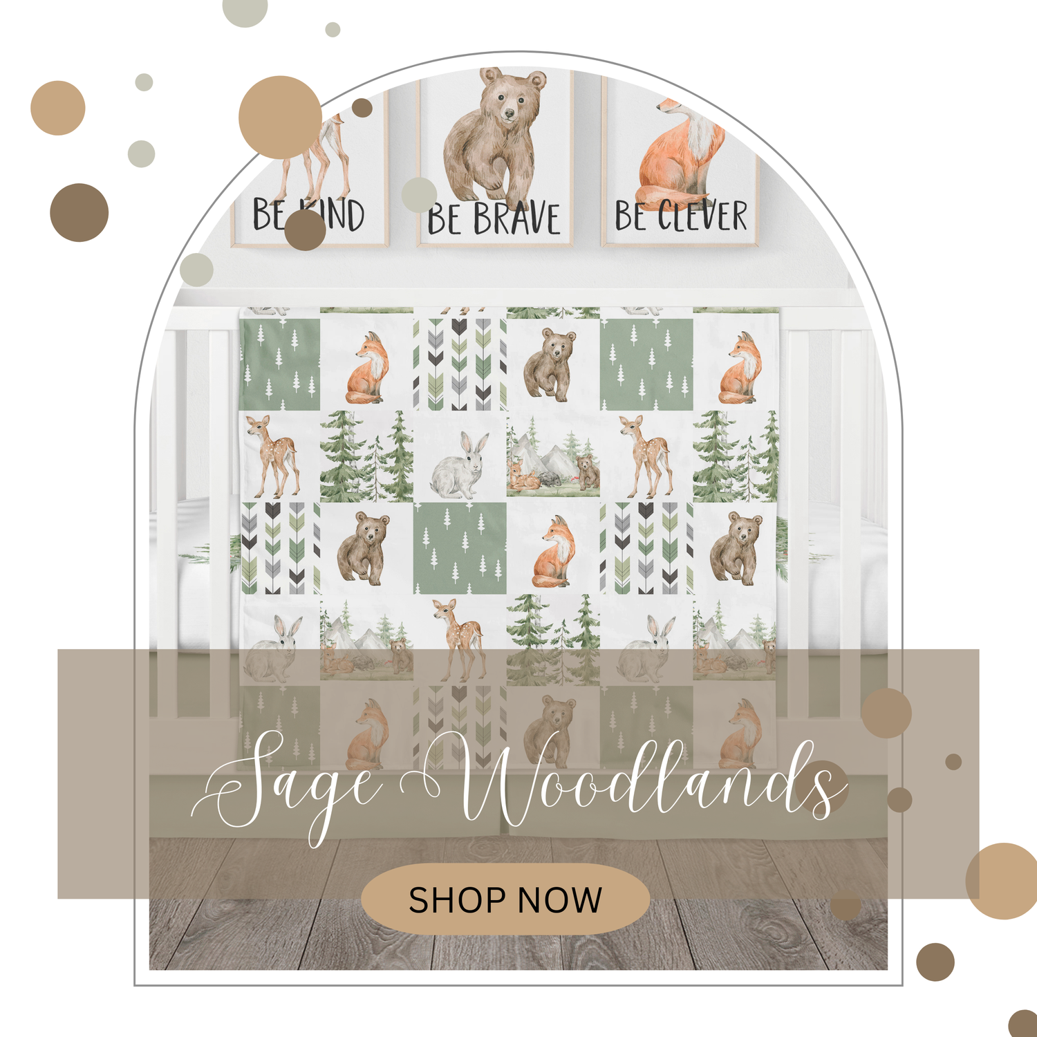 Sage Green Woodland Forest Baby Collection