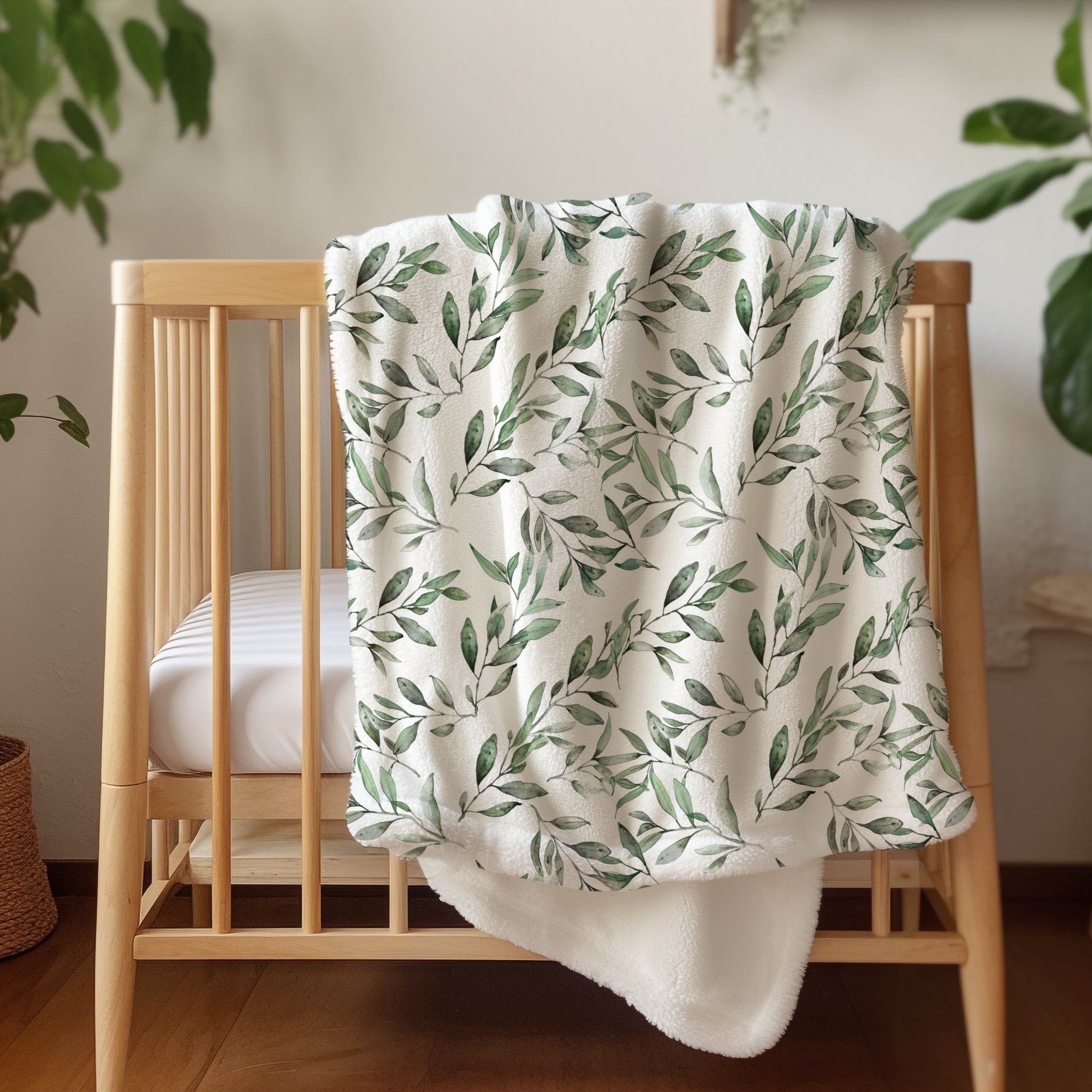 olive branch minky blanket