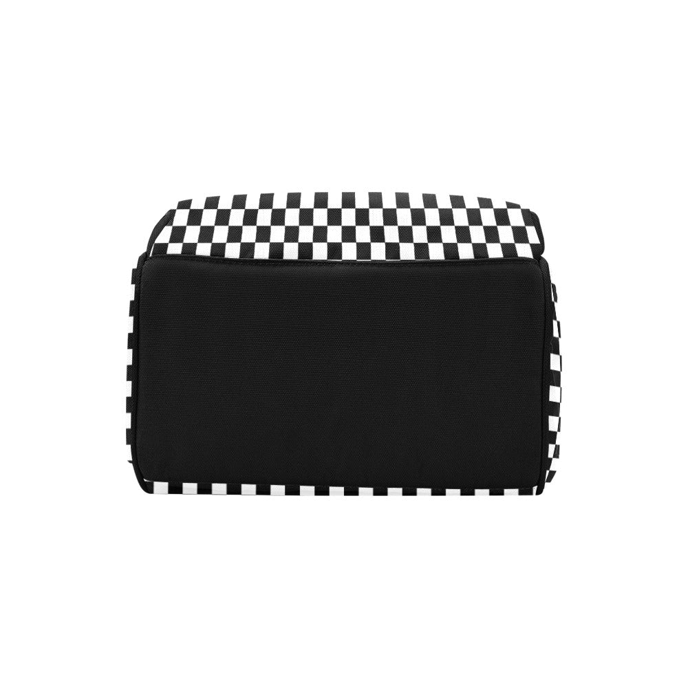 DIAPER BAG BACKPACK | BLACK CHECKER SMALL