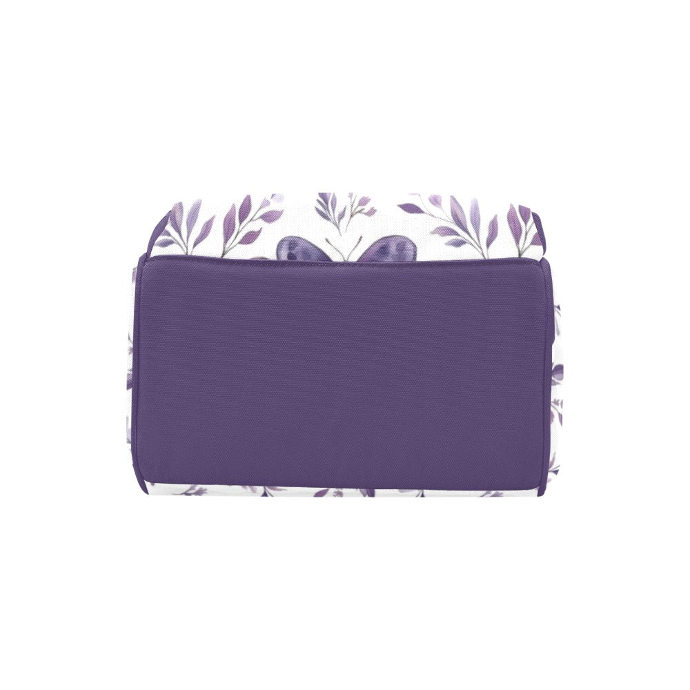 DIAPER BAG BACKPACK - PURPLE BUTTERFLY