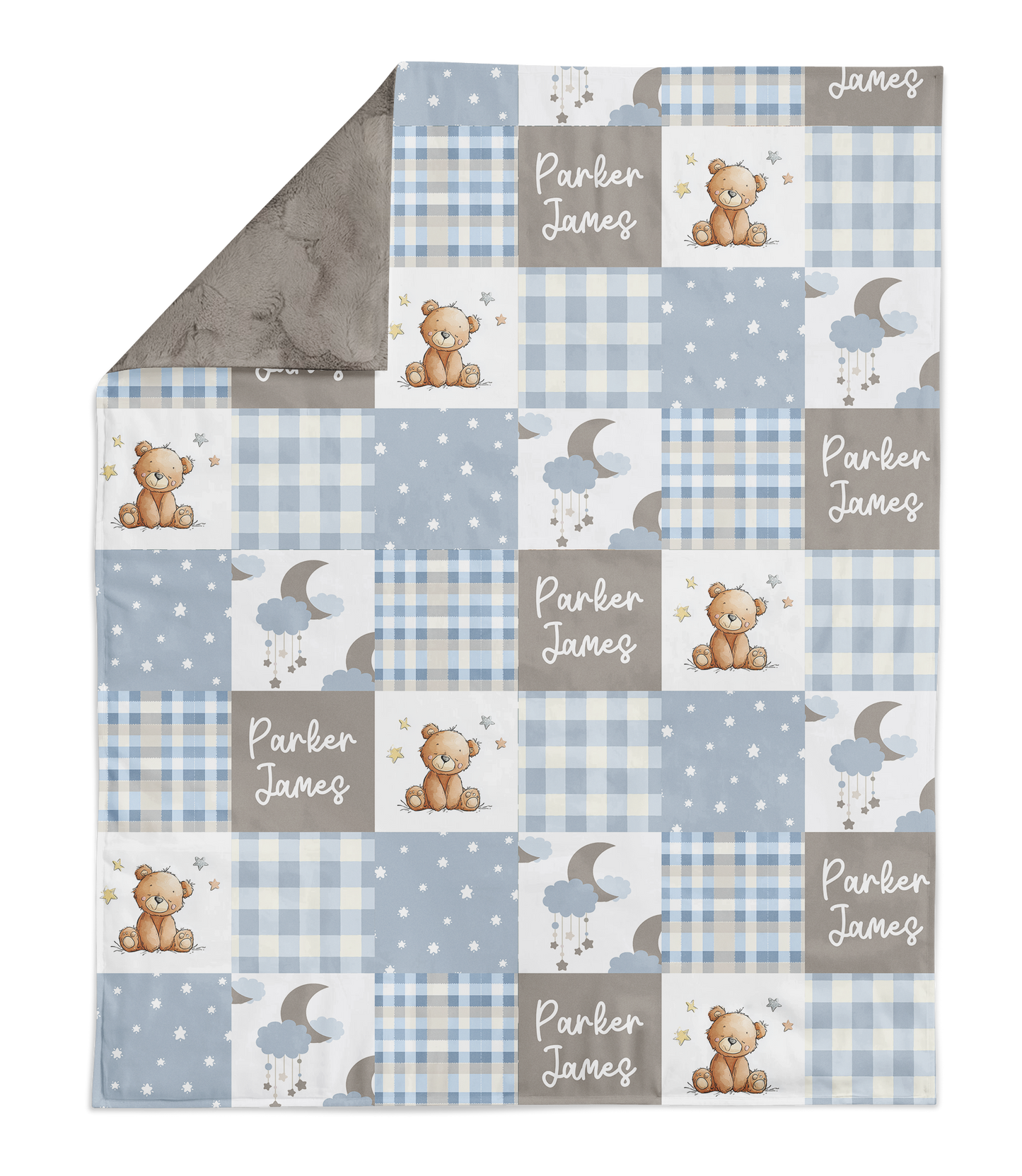 RESERVED - Custom Package - Patchwork Blanket, 2 x Crib Sheets, Crib Skirt, 2 x Changing Pad Covers, Pillow, 2 x Curtain Panels, 3 sided Rail Guard