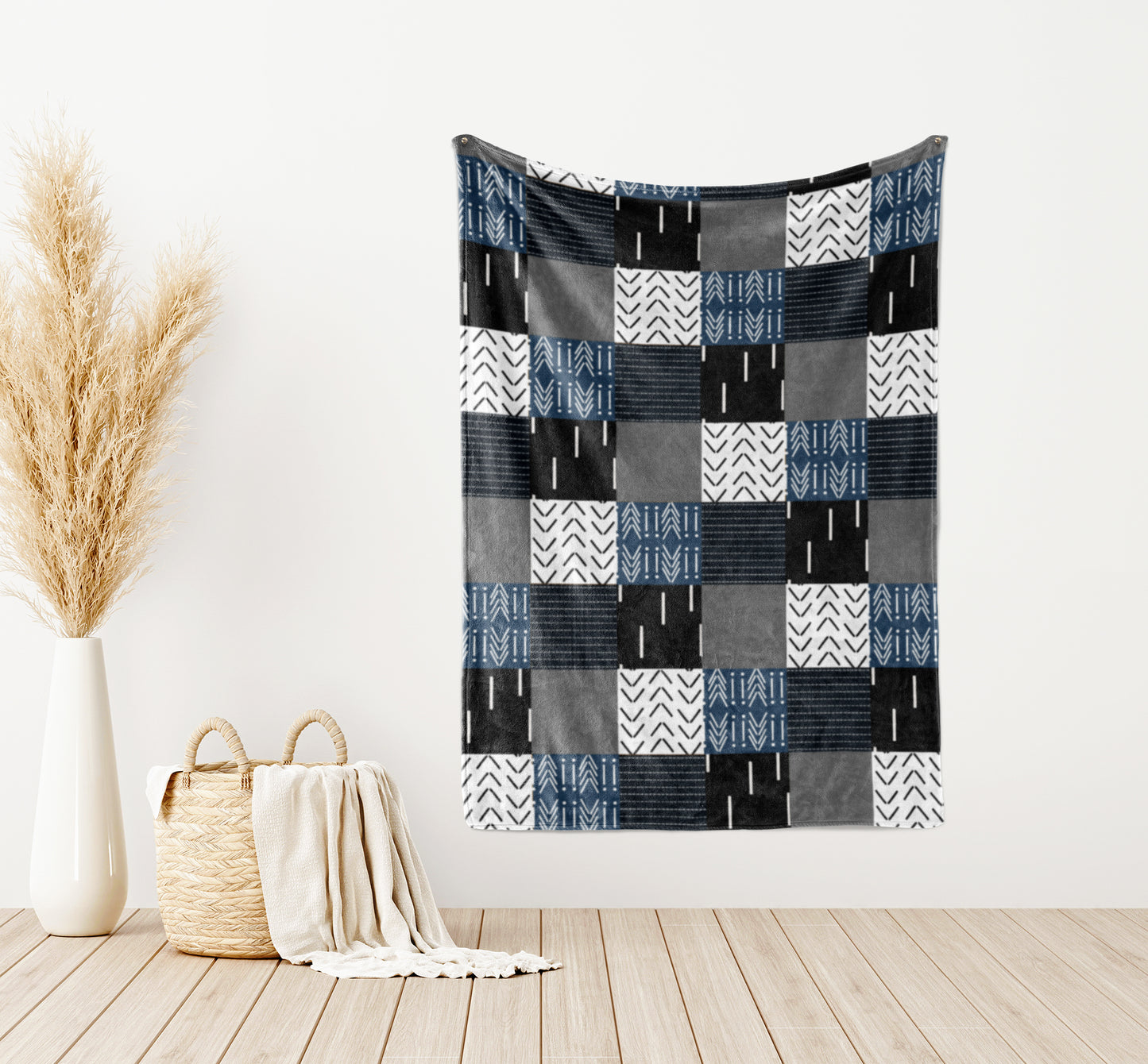 CUDDLE BLANKET - TRIBAL PATCHWORK