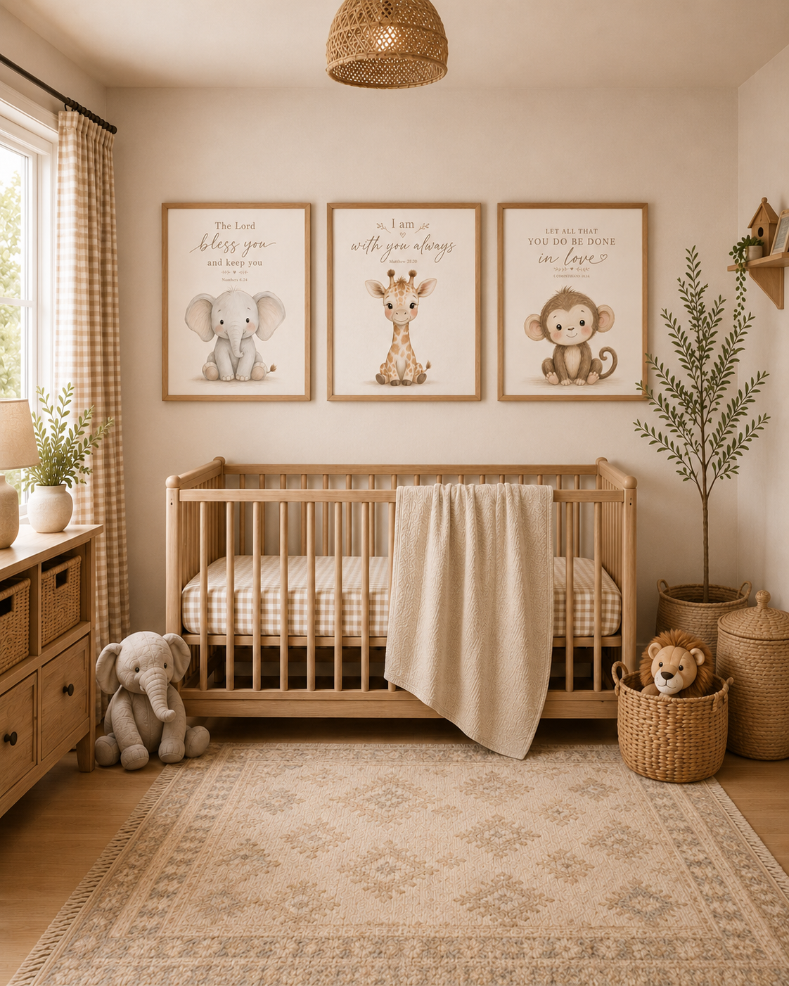 BIBLE VERSE SAFARI ANIMAL PRINTS (DIGITAL DOWNLOAD)
