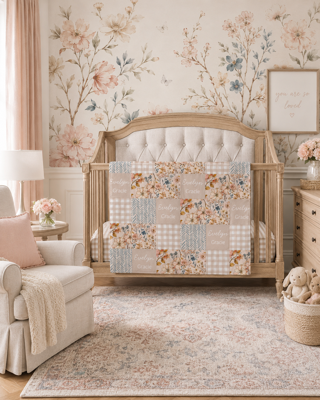 QUILT - WILD FLORAL PERSONALIZED