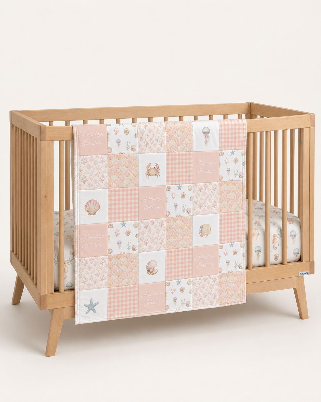 QUILT - COASTAL IN PINK PERSONALIZED