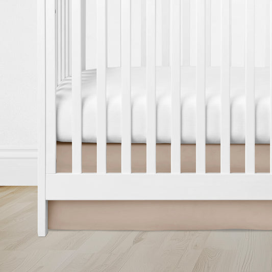 CRIB SKIRT - SOLID TAN
