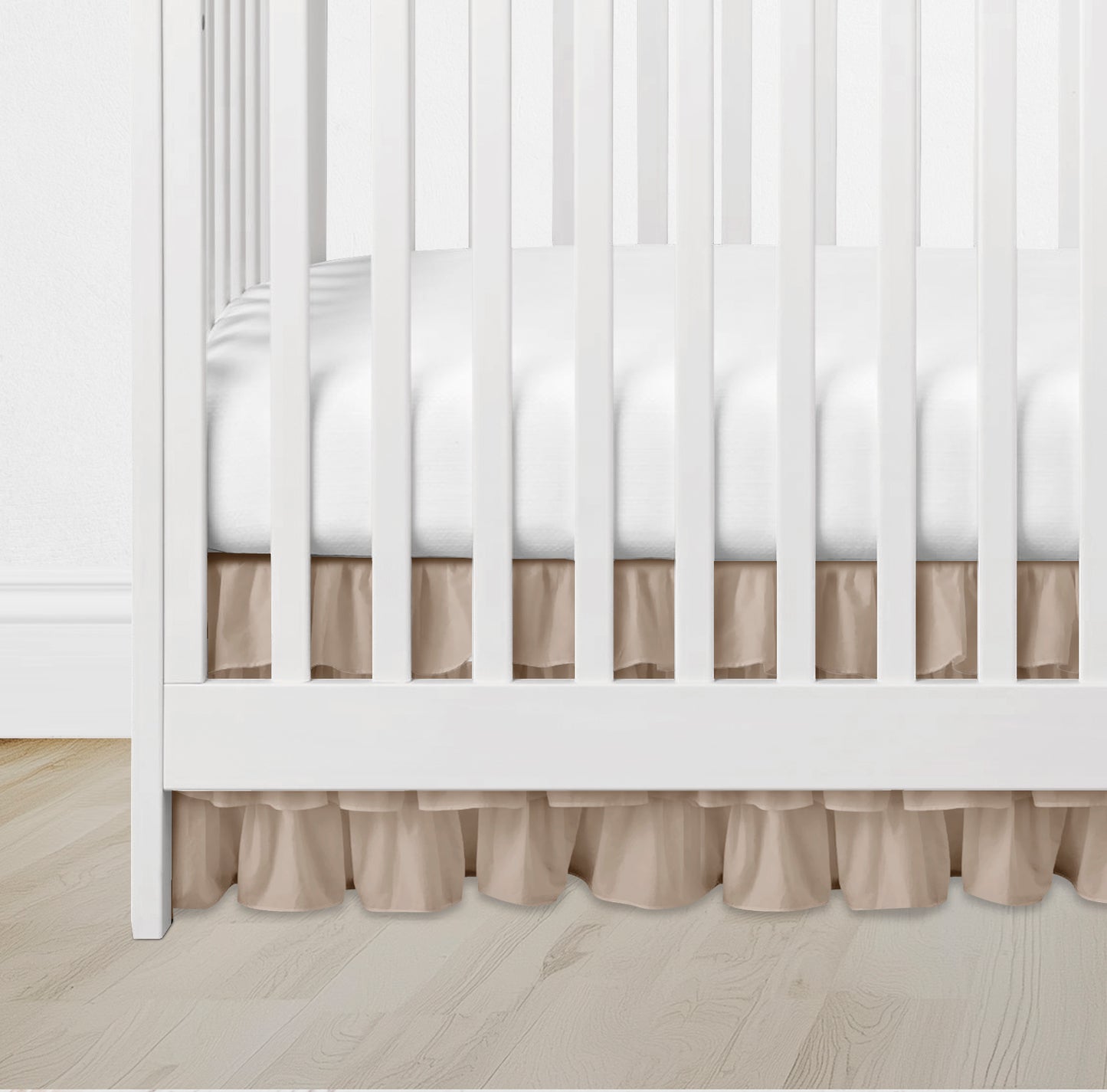 CRIB SKIRT - SOLID TAN