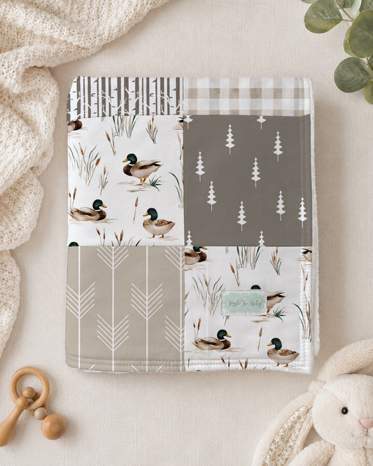QUILT - MALLARD DUCKS IN NEUTRAL