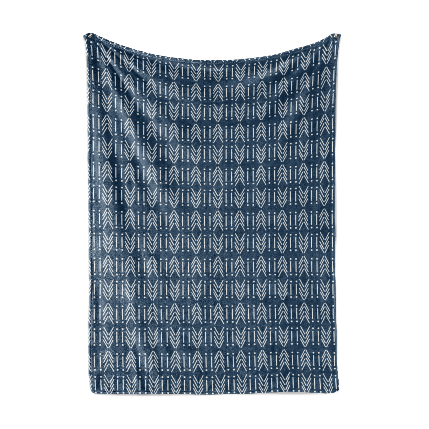 CUDDLE BLANKET - BLUE MUDCLOTH