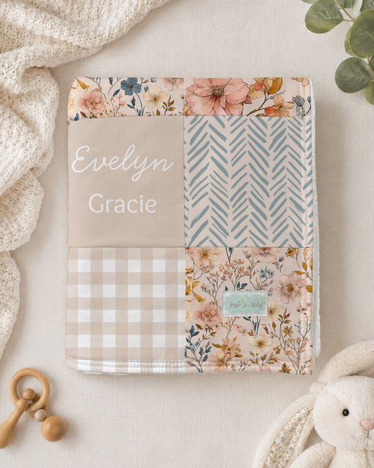 QUILT - WILD FLORAL PERSONALIZED