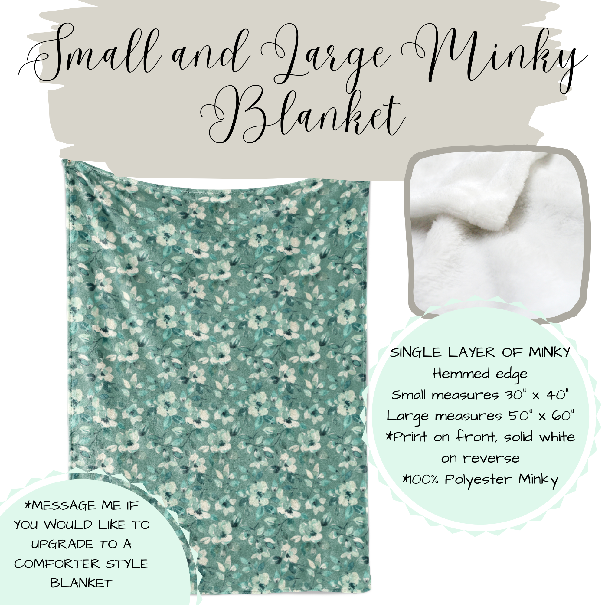 CRIB BEDDING I TEAL WATERCOLOR FLORAL