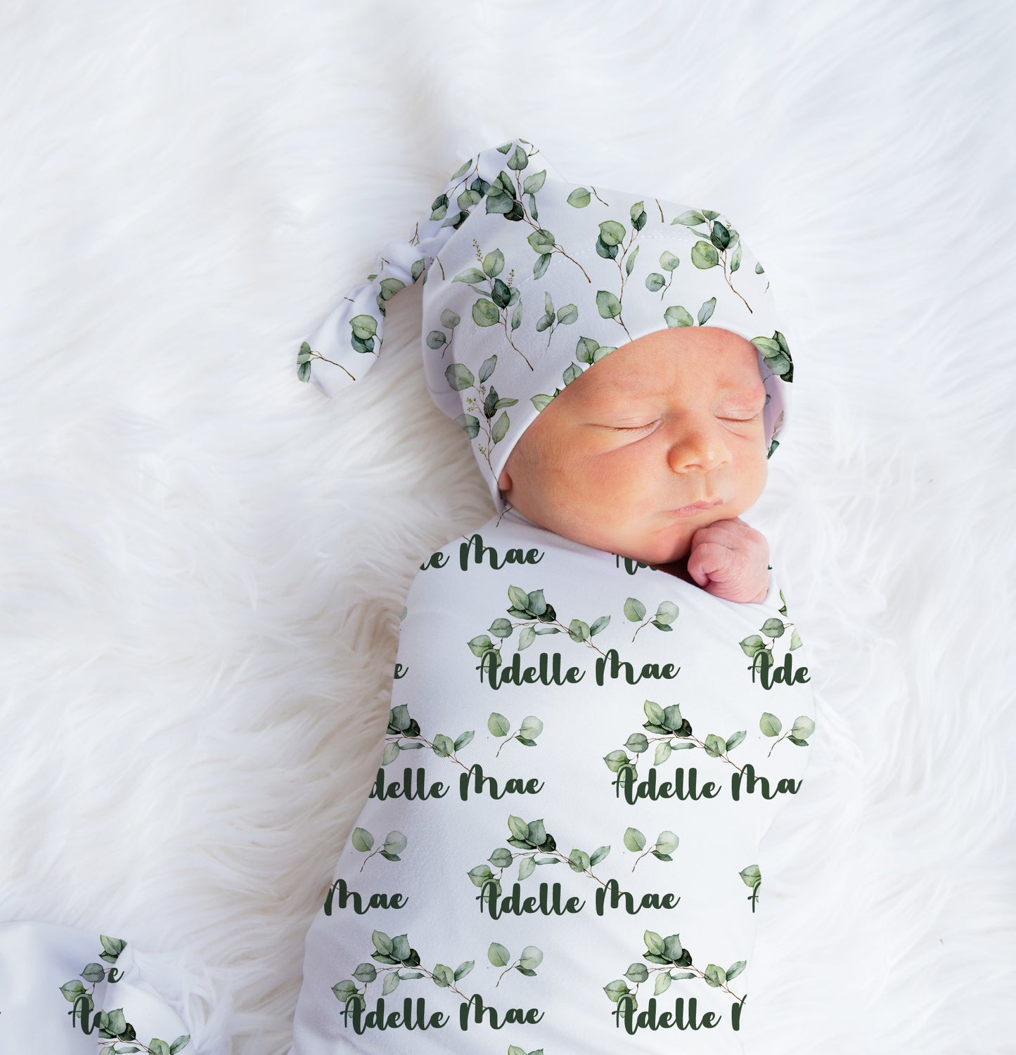 CRIB BEDDING I GREENERY PERSONALIZED