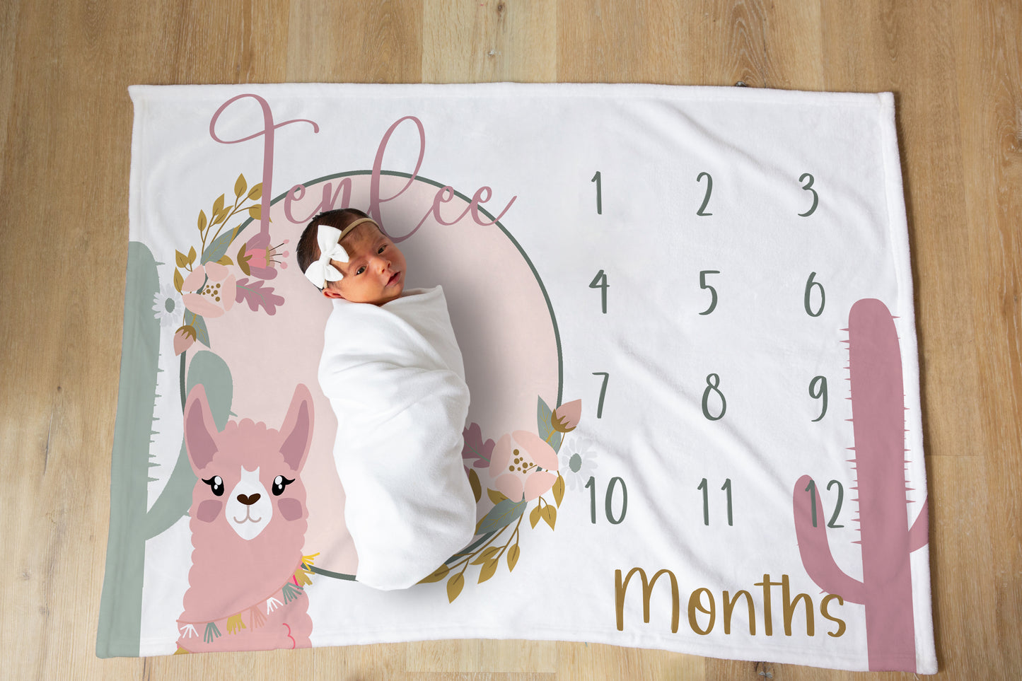 Pink Llama Crib Bedding