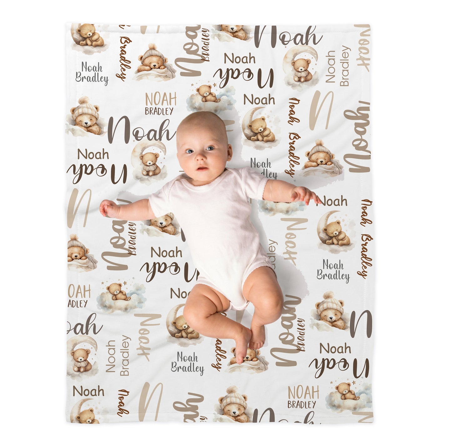 SWADDLE - NEUTRAL TEDDY BEARS