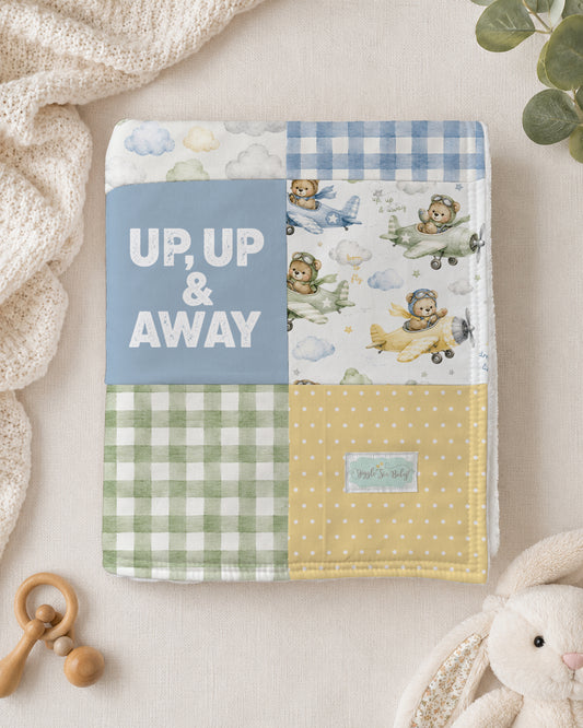 QUILT - AIRPLANE AND TEDDY BEARS
