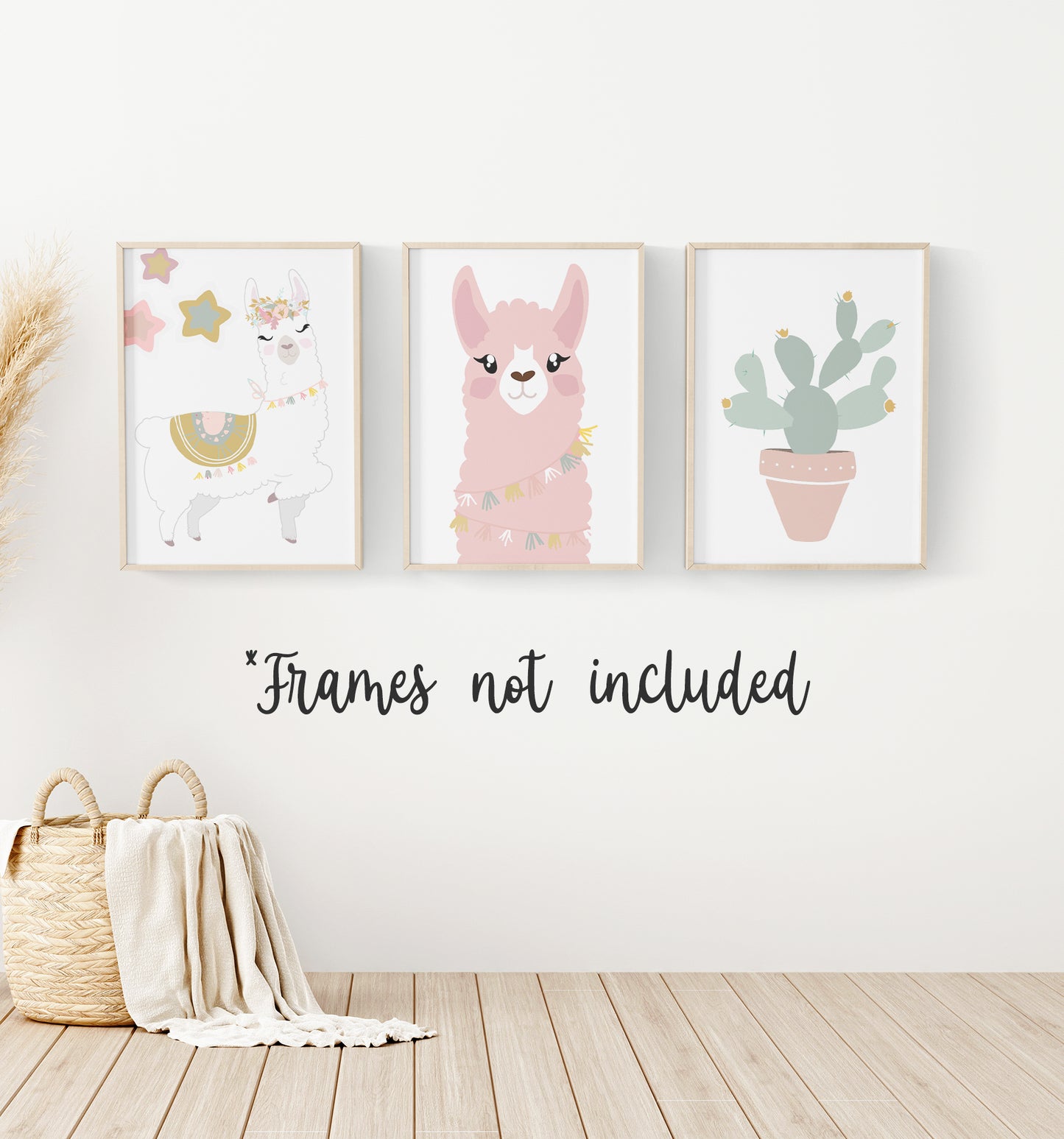 Pink Llama Crib Bedding