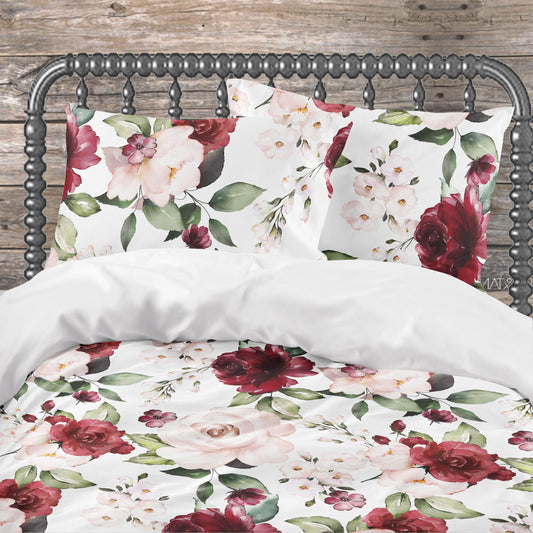 Garden Floral – Personalized Name Pillow – Twin, Queen, King Sizes