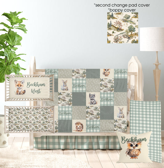 RESERVED for Suzie - Custom Crib Bedding and Nursery Items
