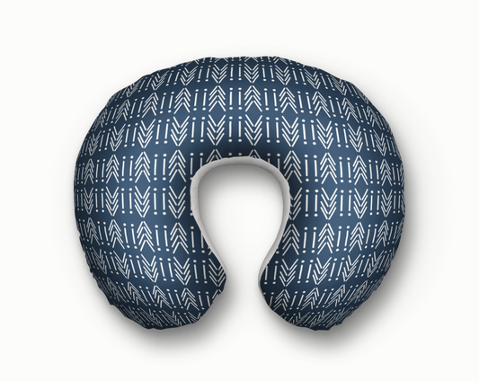 NURSING PILLOW COVER - BLUE MUDCLOTH