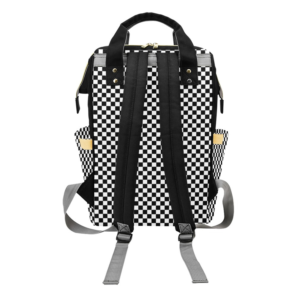 DIAPER BAG BACKPACK | BLACK CHECKER SMALL