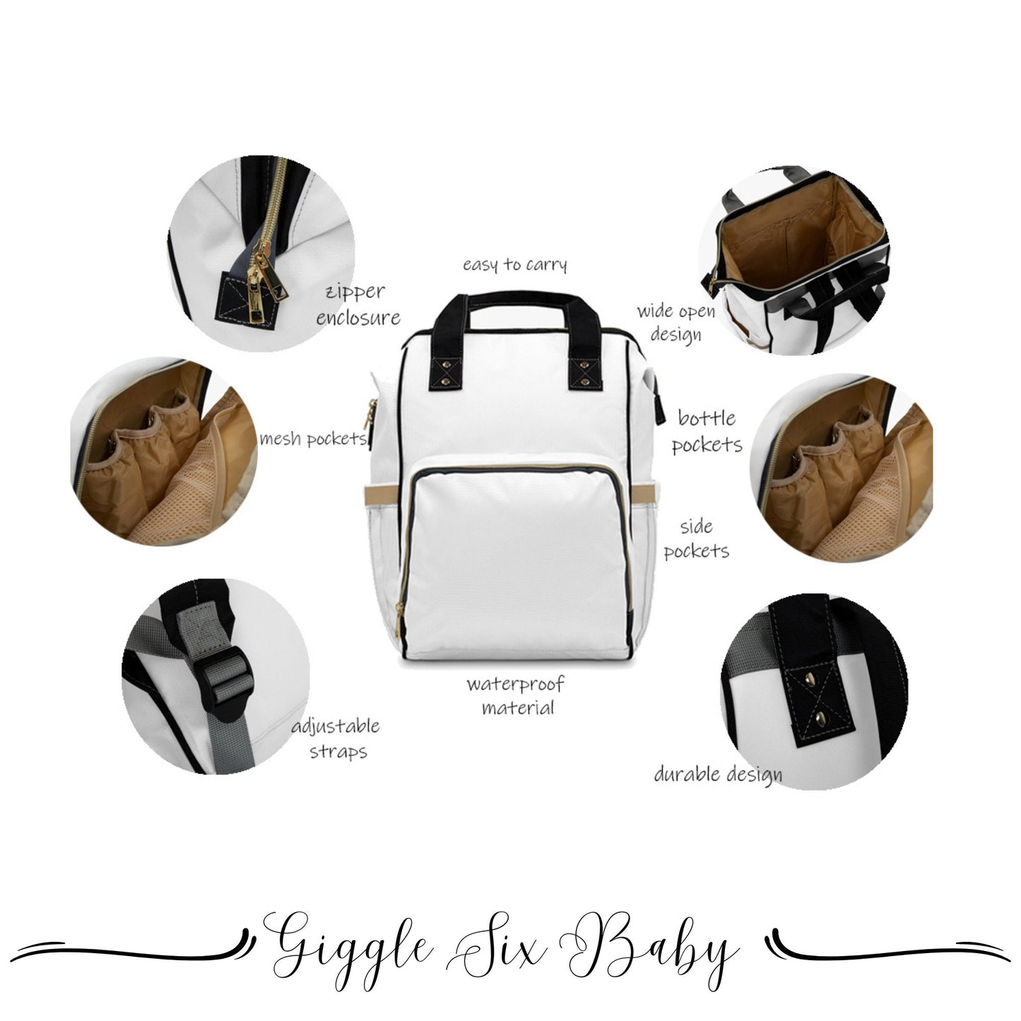 Noahs Ark Diaper Bag Backback Baby Boy, Personalized Mommy Daddy Bag, Custom Gift For Baby Boy, Boy Mom Gift