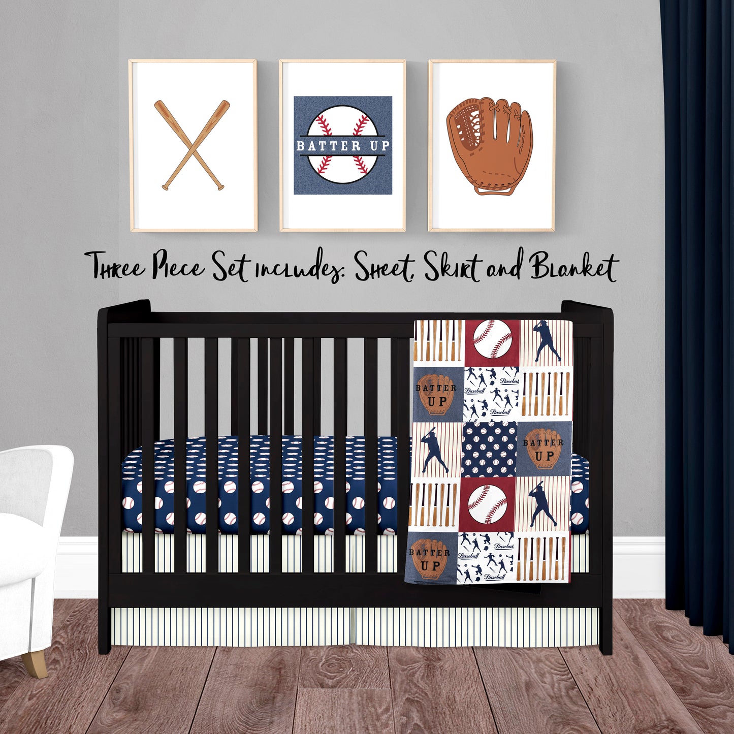 Baseball Crib Bedding