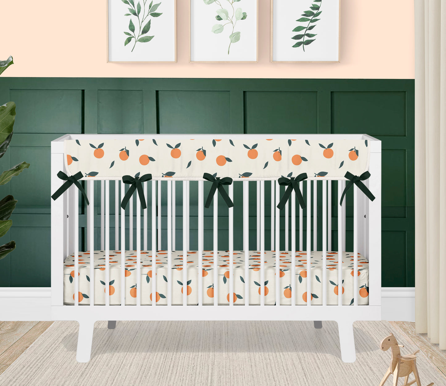 clementine girl nursery bedding set